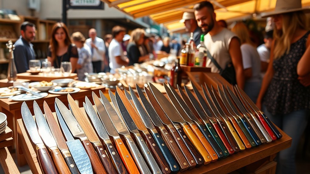 artisan designed table knives
