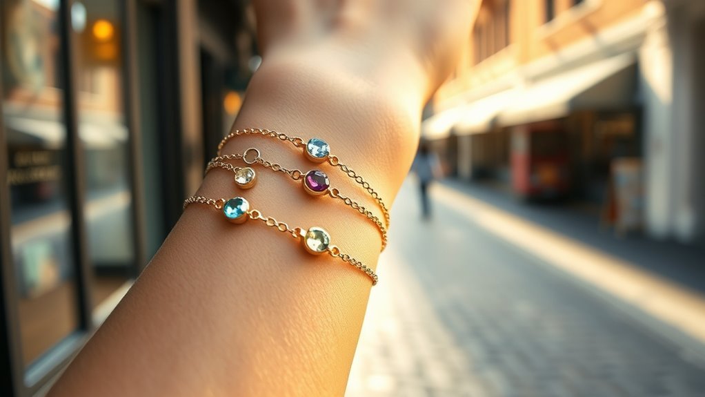 cherished personalized birthstone bracelets