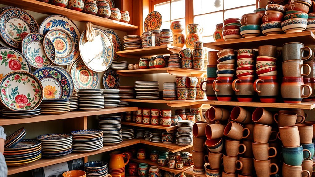 colorful handcrafted mexican tableware