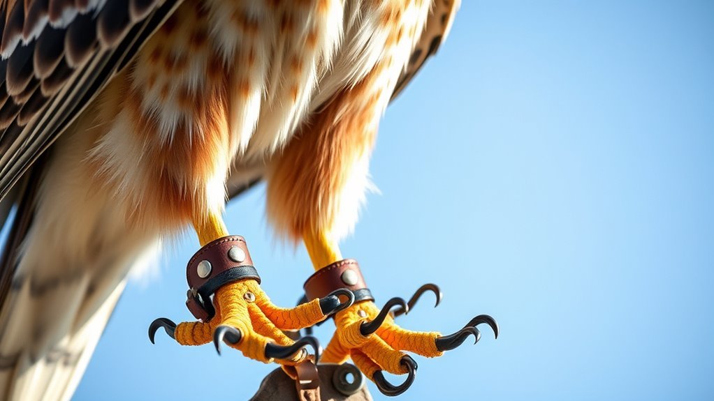 custom falconry anklets designed
