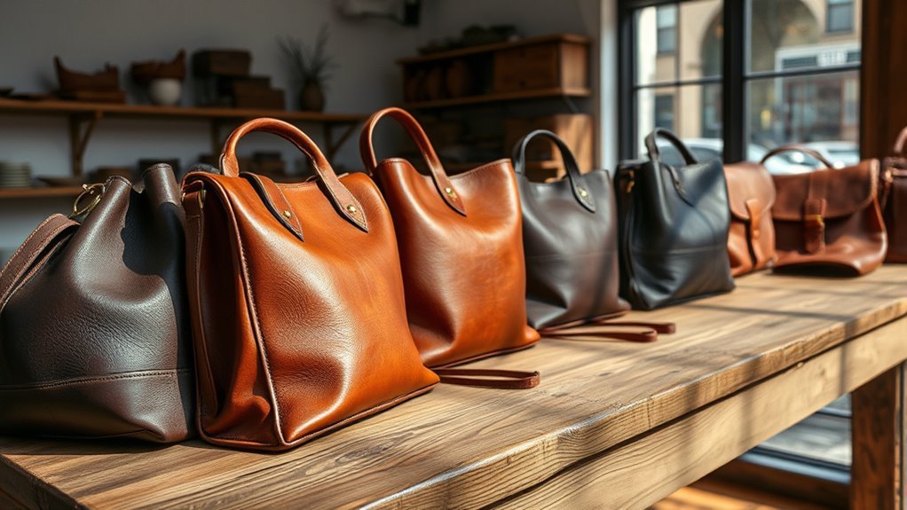 customizable handmade leather bags