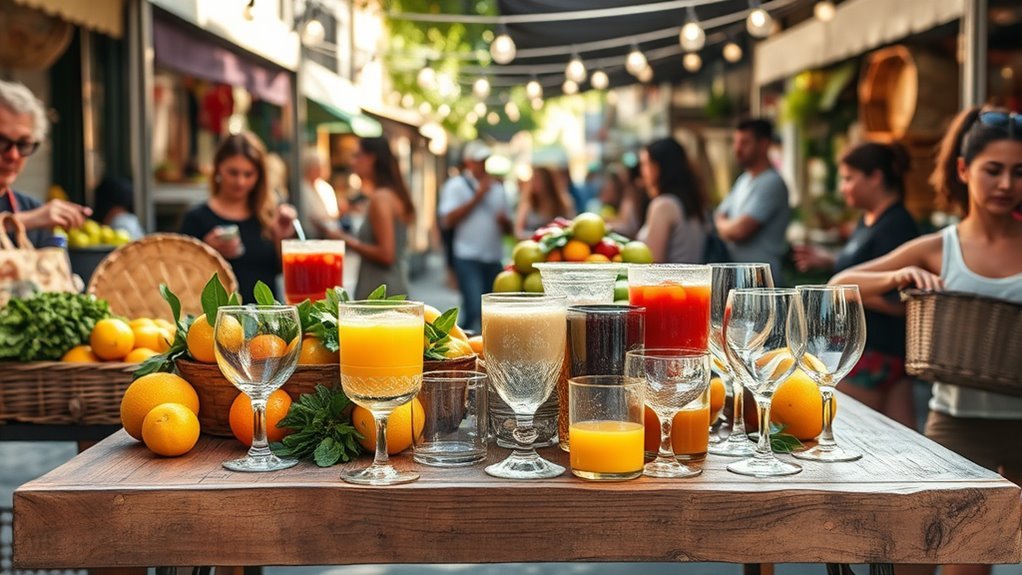 durable outdoor juice glasses