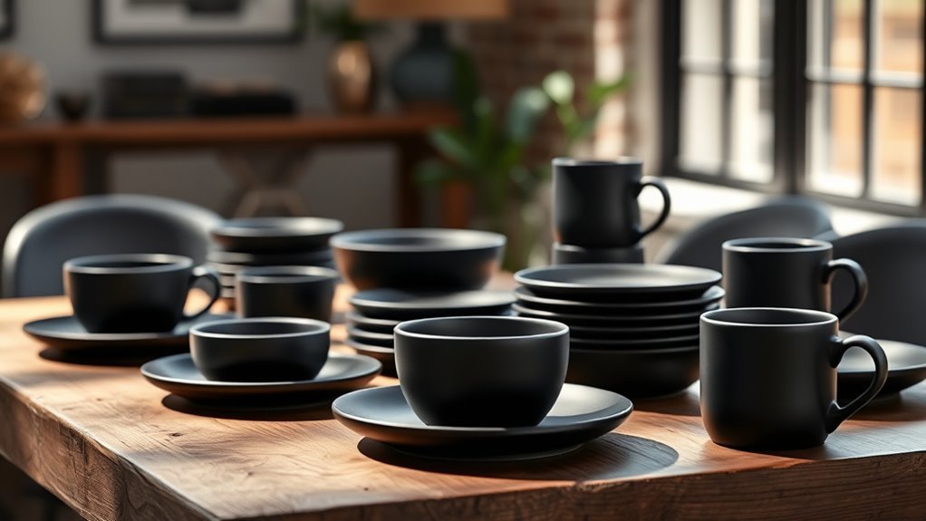 durable stylish matte dinnerware