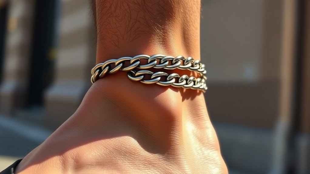 durable stylish minimalist anklet