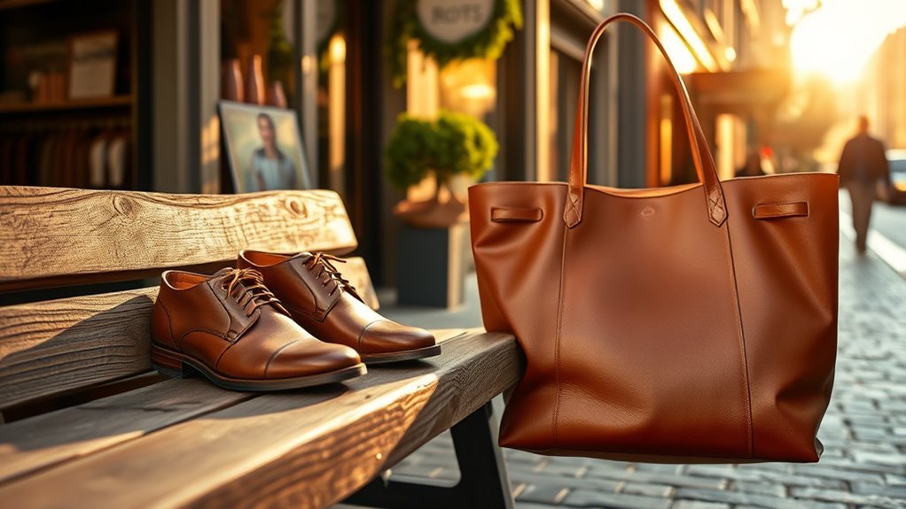 handcrafted leather tote bags