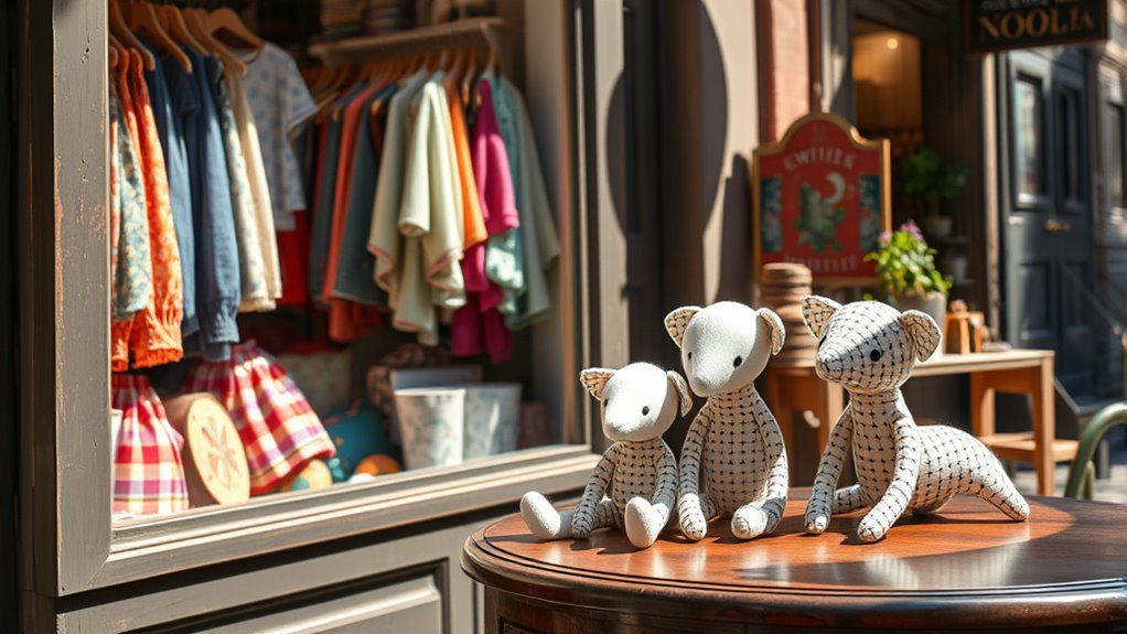 handmade clothing and toys