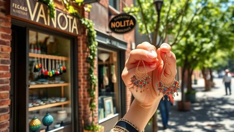 handmade earrings in nolita
