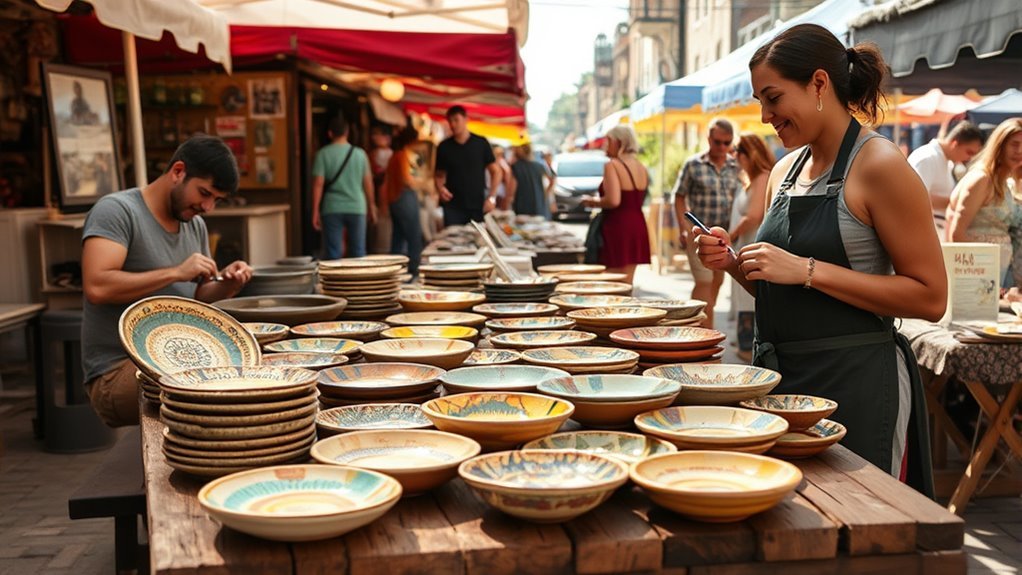 local artisans unique dinner plates