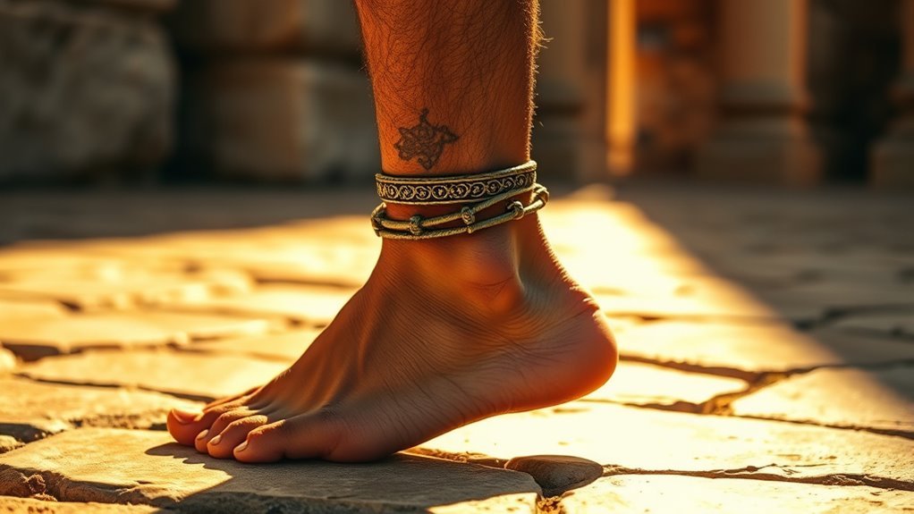 men s anklets status and identity