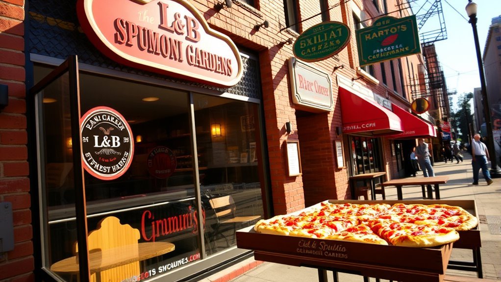 sicilian pizza and spumoni