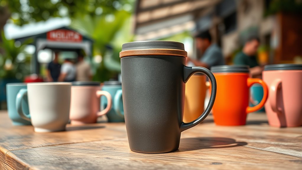 spill proof lids and handles