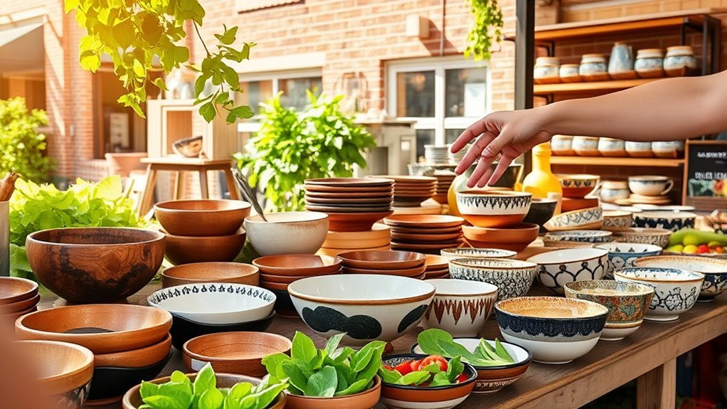 stylish and practical salad bowls