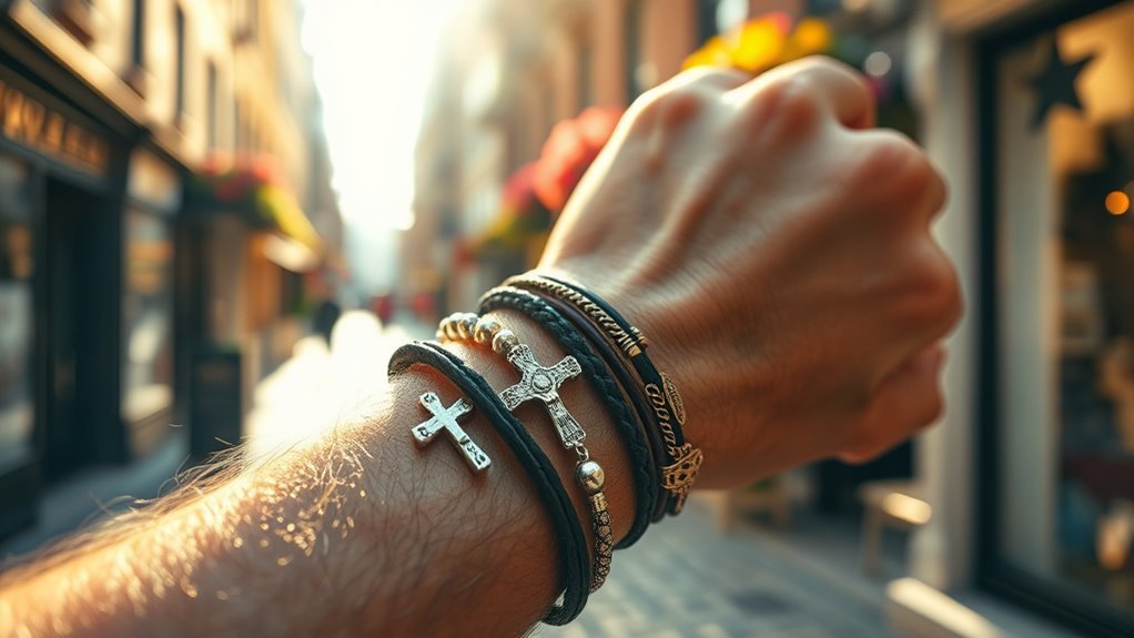 stylish men s religious bracelets