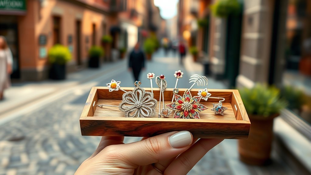 unique handmade nose pins