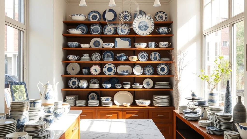 vintage modern ceramic plates