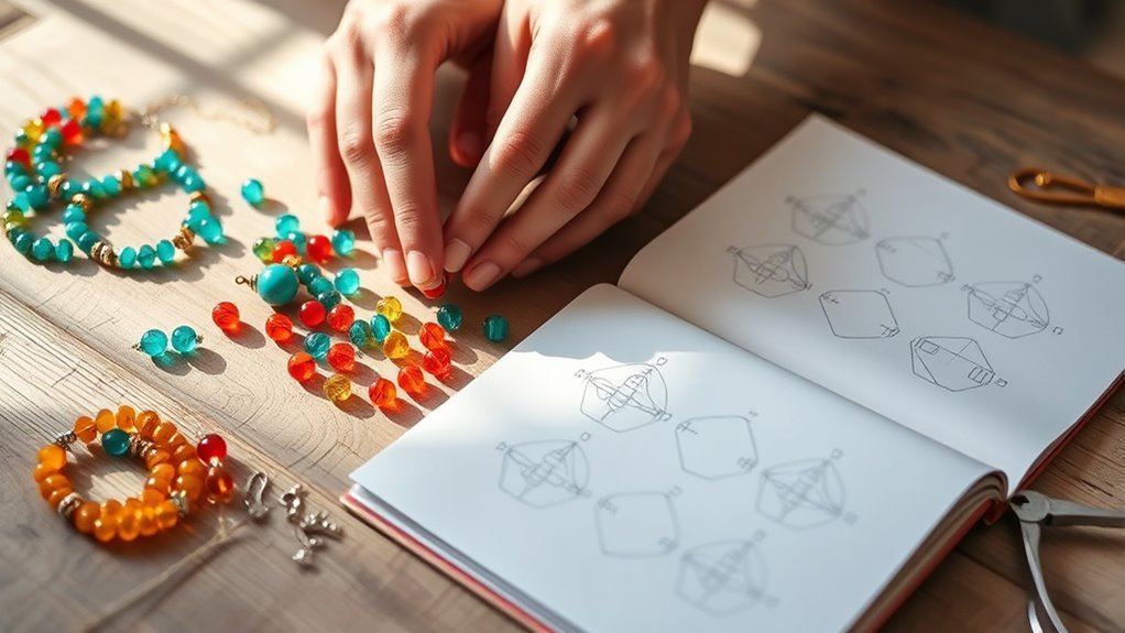 colorful bead pattern design