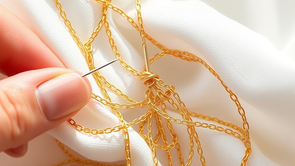 delicate knots fine needle