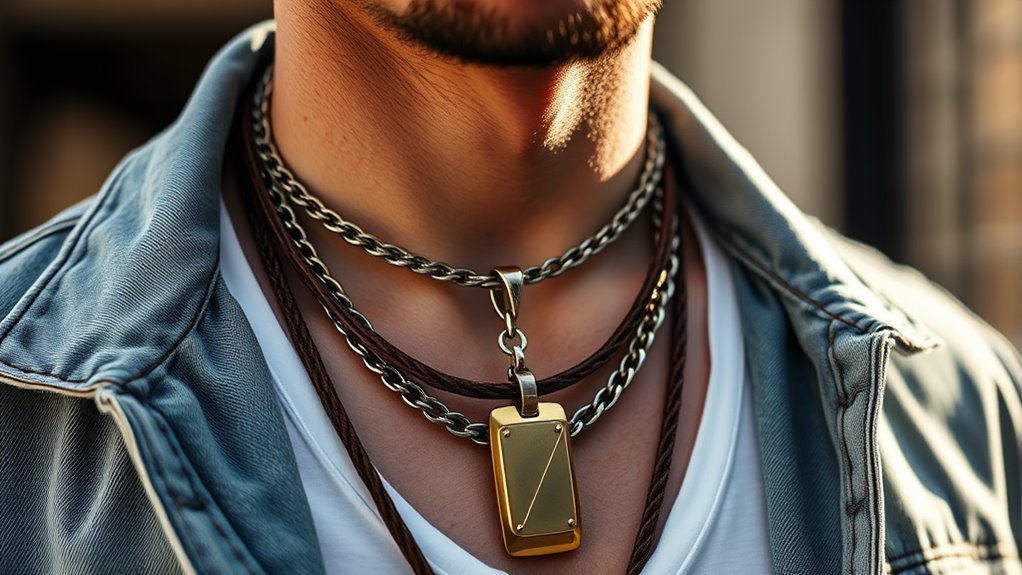 diverse men s necklace styles