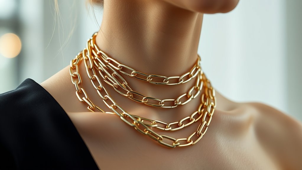 diverse paperclip necklace options