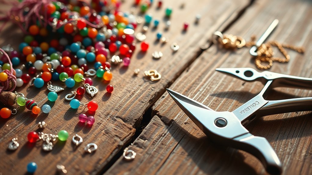 diy anklet crafting materials