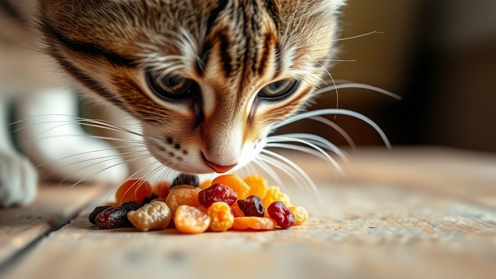 dried fruit dangerous for cats