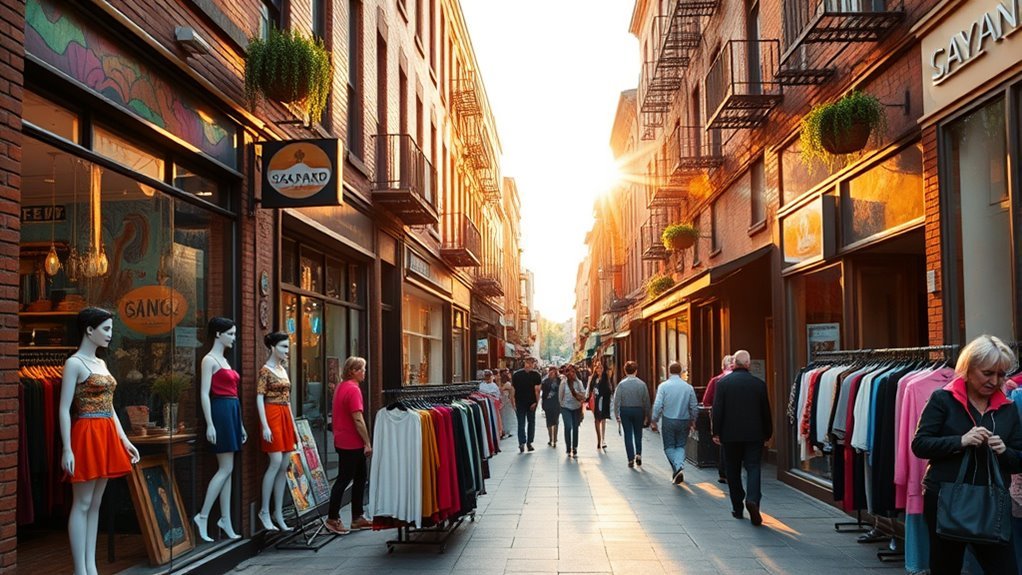 eclectic vintage designer shopping