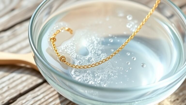 gold necklace cleaning methods