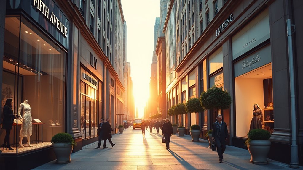luxury shopping on fifth avenue