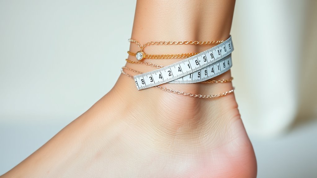 measure above ankle bone
