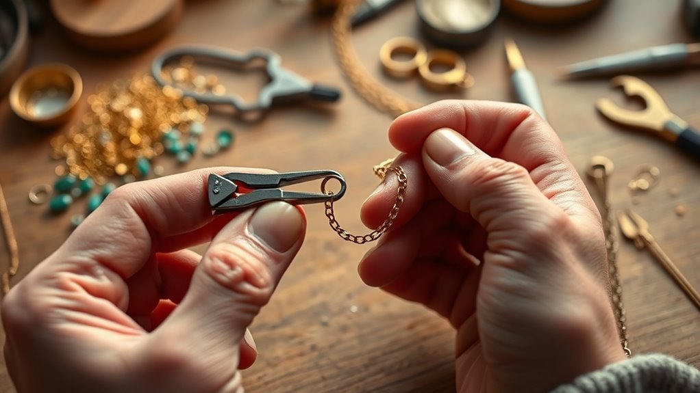 permanently shorten necklace technique