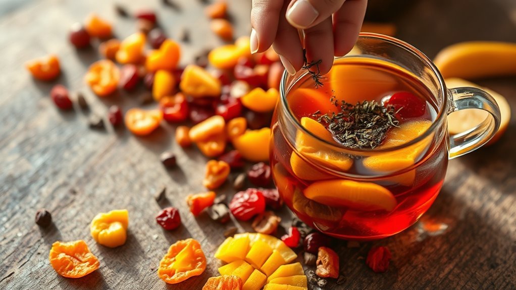 prepare flavorful tea blend