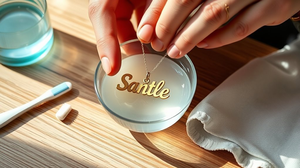 safe cleaning for necklaces