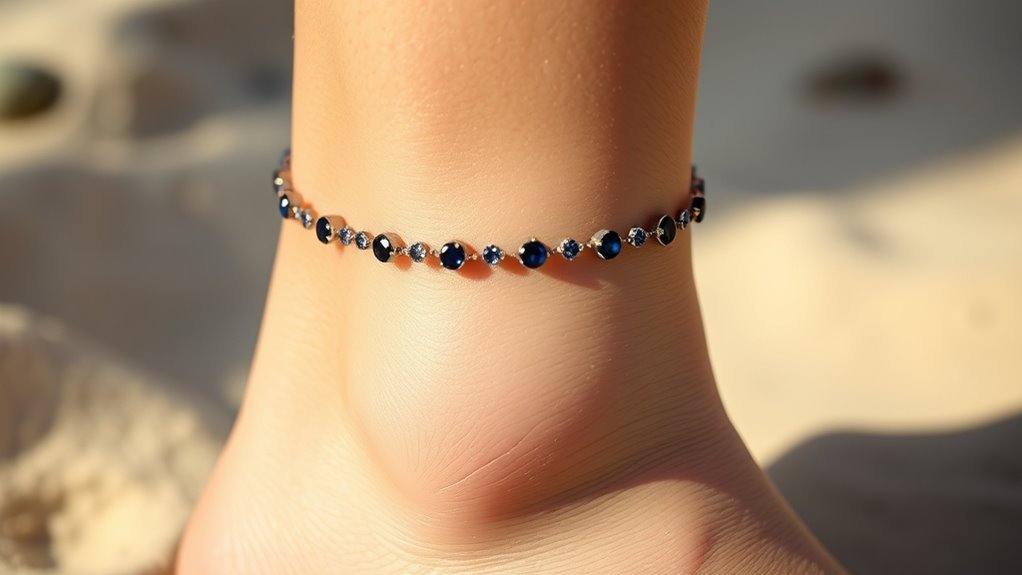 sapphire anklet essential accessory