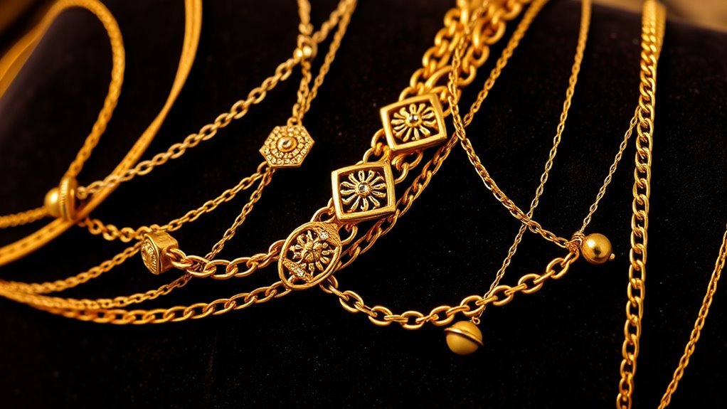 stunning solid gold anklets