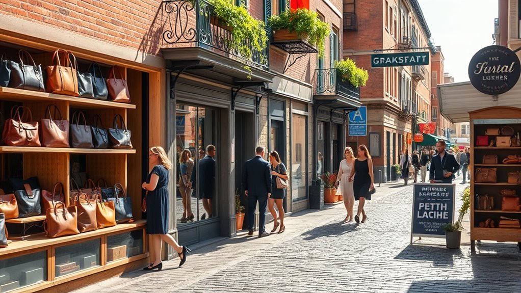 unique sustainable leather boutiques